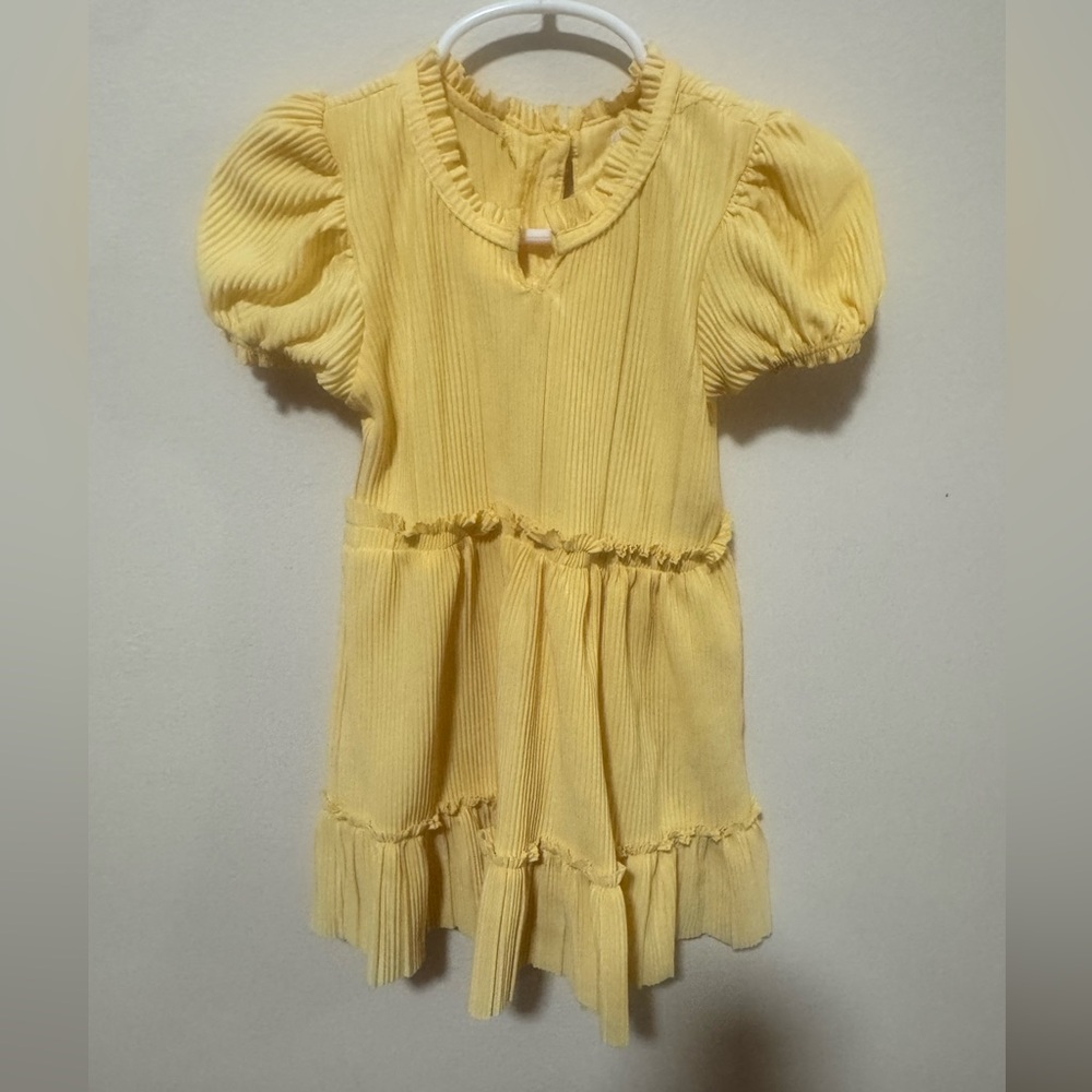 Nannette Sunny Yellow Casual Kids Dress